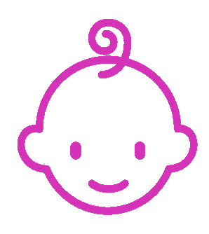 pink infant icon