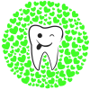 tooth icon with green background